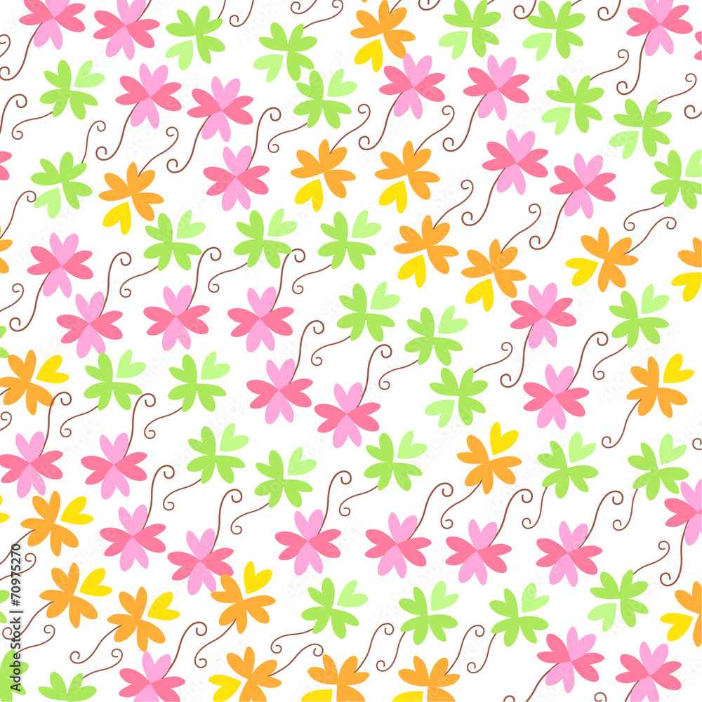 Colorful clover vector background