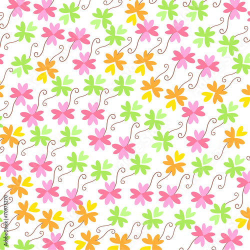 Colorful clover vector background © Gulsen Gunel