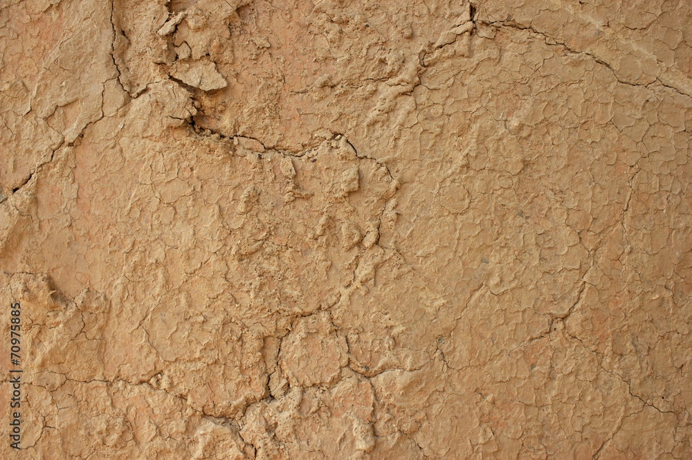 Cracked Mud Wall Texture Background