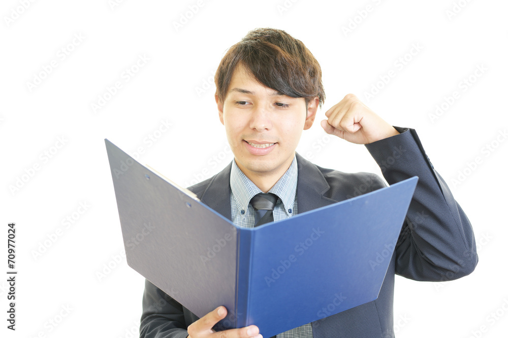 笑顔のビジネスマン