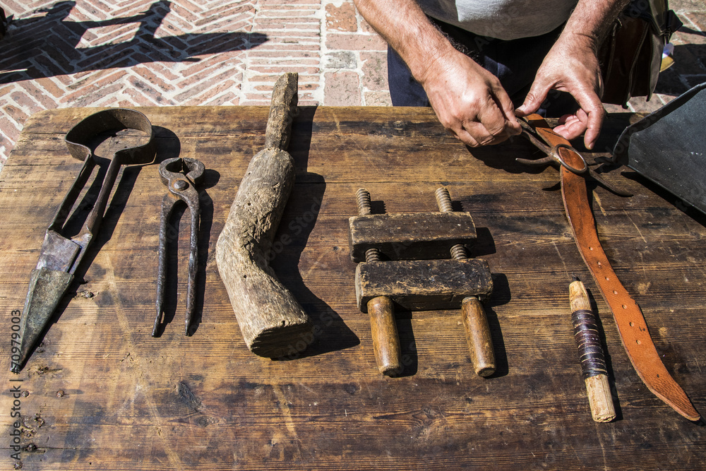 Antichi utensili del medioevo Stock Photo | Adobe Stock