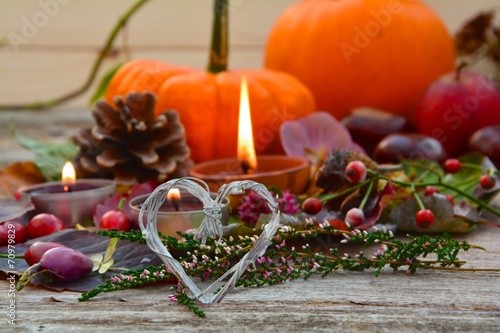 Herbst Karte - Dekoration i...