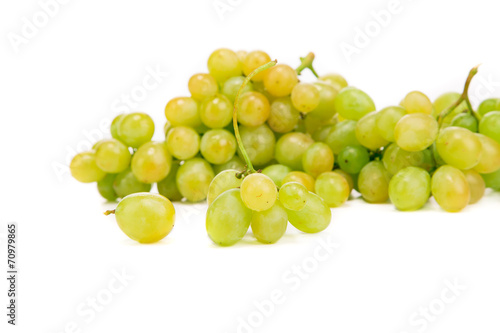 Bunch of white grapes.