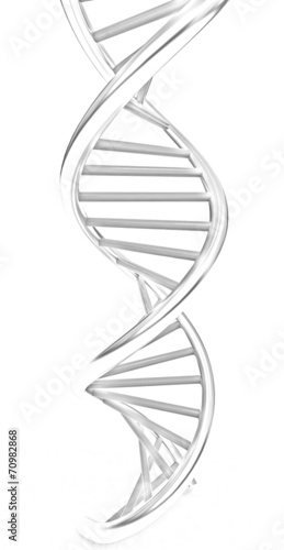 DNA structure model. Pencil drawing