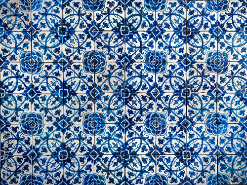 Vintage azulejos, traditional Portuguese tiles