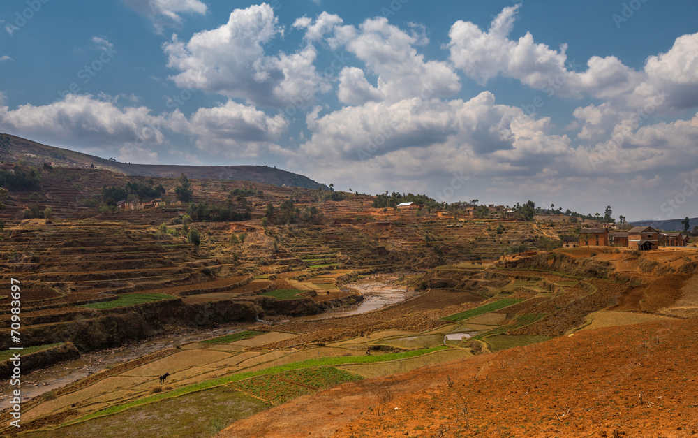 Madagascar highland landscape