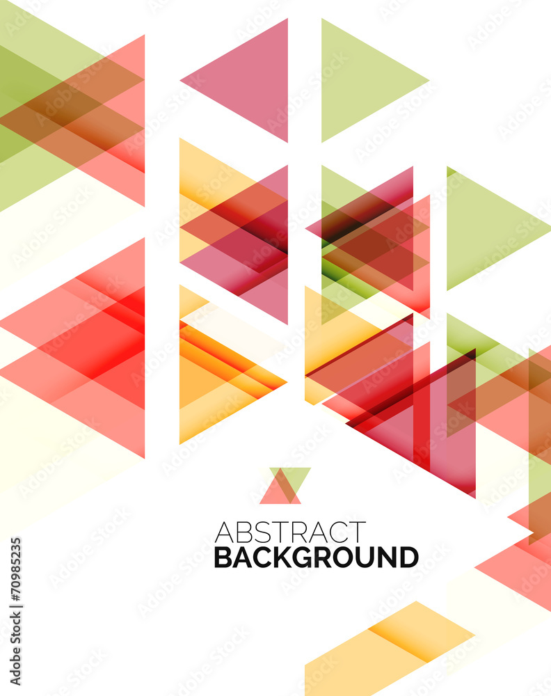 Triangle geometric abstract background