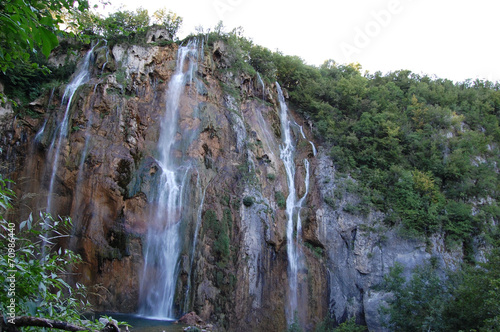 A big beautiful waterfall - mountain (background, wallpaper)