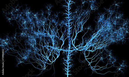 Abstract nervous system.  Medical and science 3d illustration