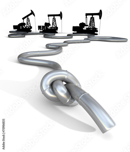 Oil, gas, gasoline or fuel crisis. Business 3d illustration