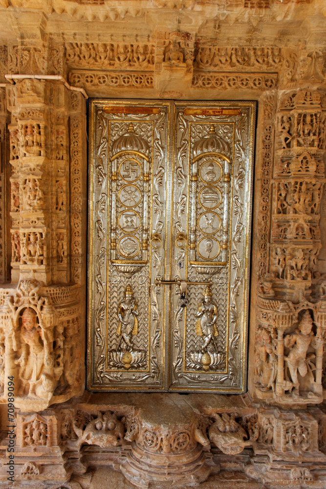 Porte d'entrée du temple de Chittorgarh, Inde