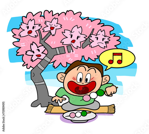 Proverb-Are interested in dumpling than the cherry blossoms