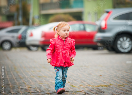 little cute girl  on the walk © tan4ikk