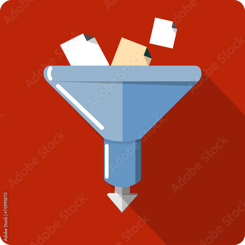 Vector Filter Flat Icon