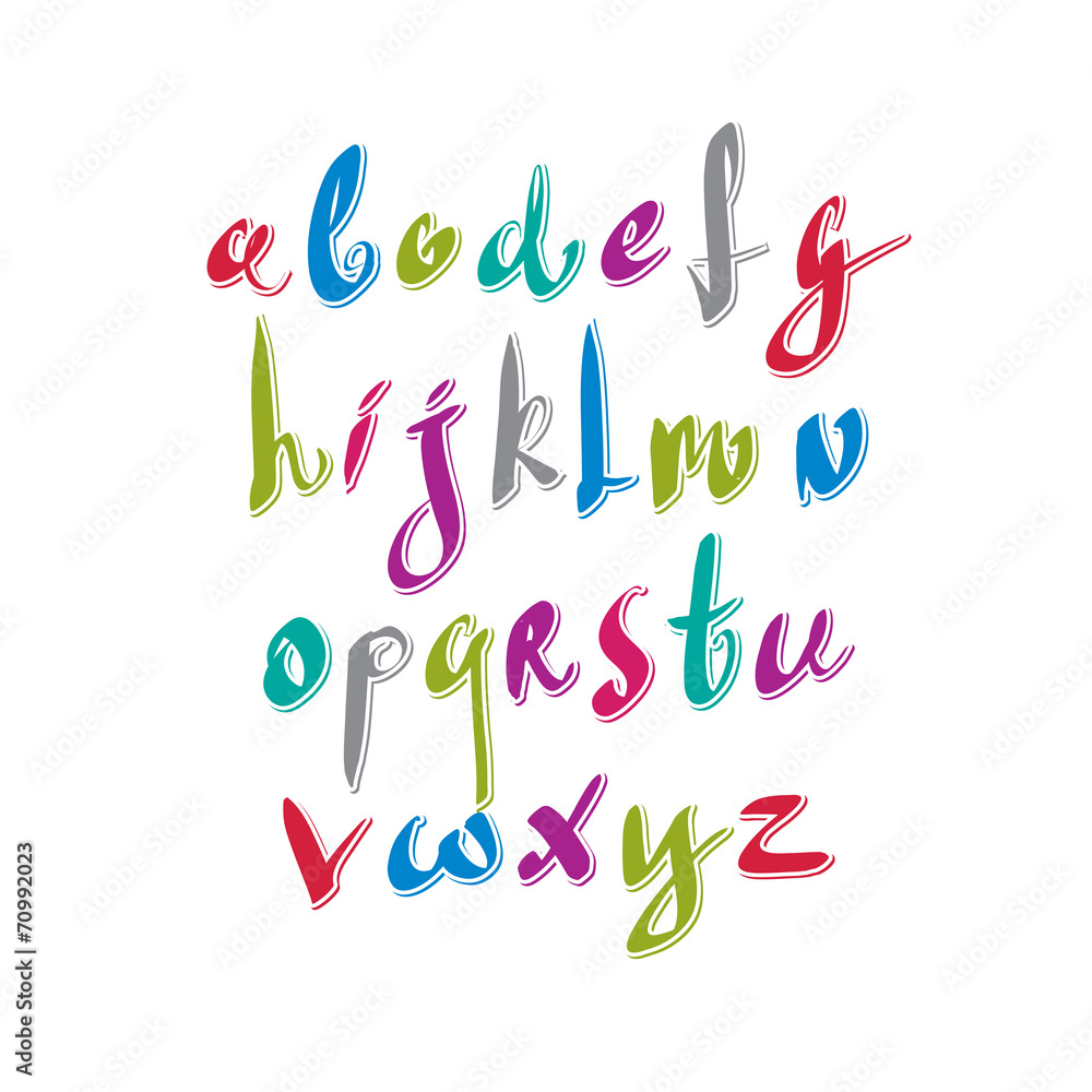 Hand written fresh vector font, stylish drawn alphabet letters s Hand written fresh vector font, stylish drawn alphabet letters s