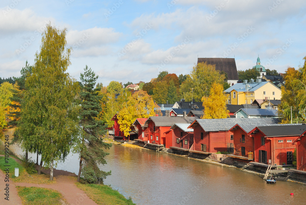 Finland. Autumn in  Porvoo