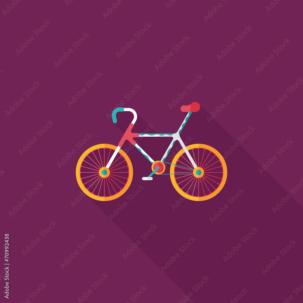 cycling flat icon with long shadow,eps10 cycling flat icon with long shadow,eps10