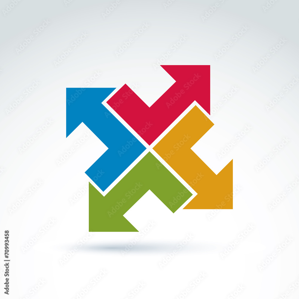 Vector abstract icon, abstract symbol, design element. Vector abstract icon, abstract symbol, design element.