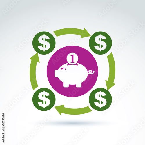 Vector banking symbol, fina...