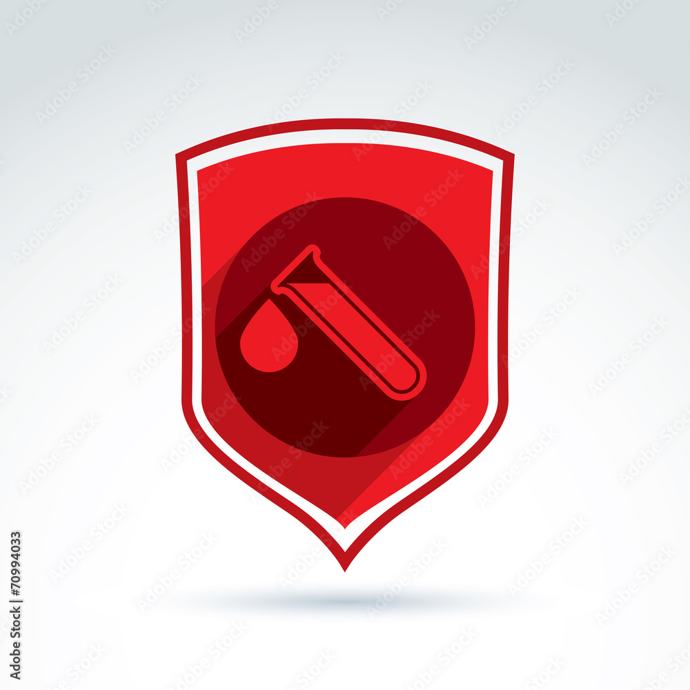 Donor blood defense icon, test tube, virus, epidemic, vector con Donor blood defense icon, test tube, virus, epidemic, vector con