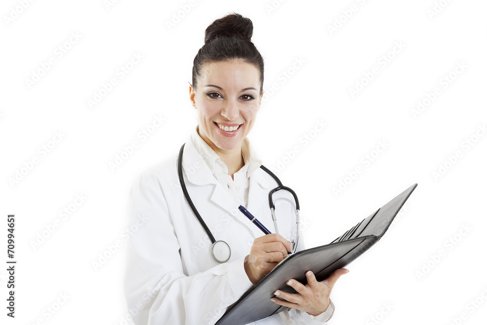 medical doctor woman with stethoscope and tablet medical doctor woman with stethoscope and tablet