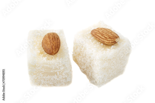 delight with coconut and almonds
