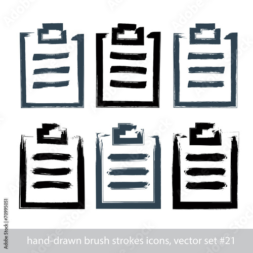 Set of hand-drawn simple pr...