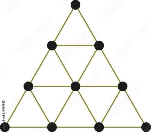 Tetraktys, The Unit Of Four - Pythagorean Symbol