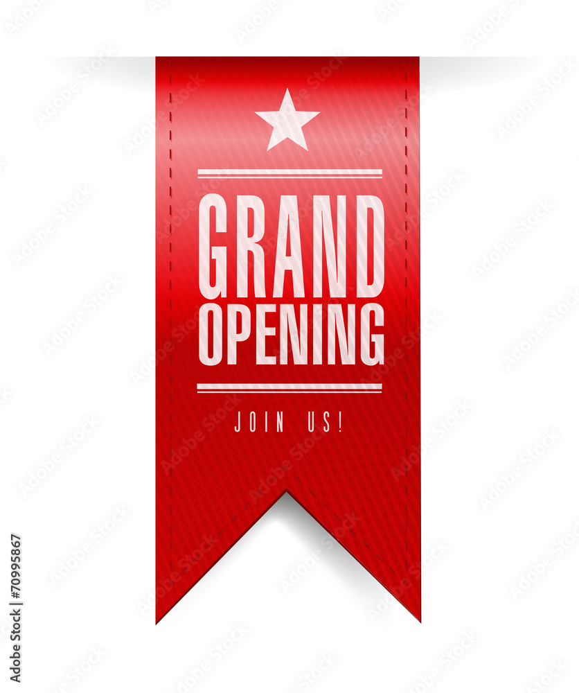 Fototapeta premium grand opening banner illustration design