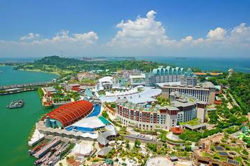 Fotobehang Singapore Tropisch eiland Sentosa in Singapore  © phongthon preuksrira