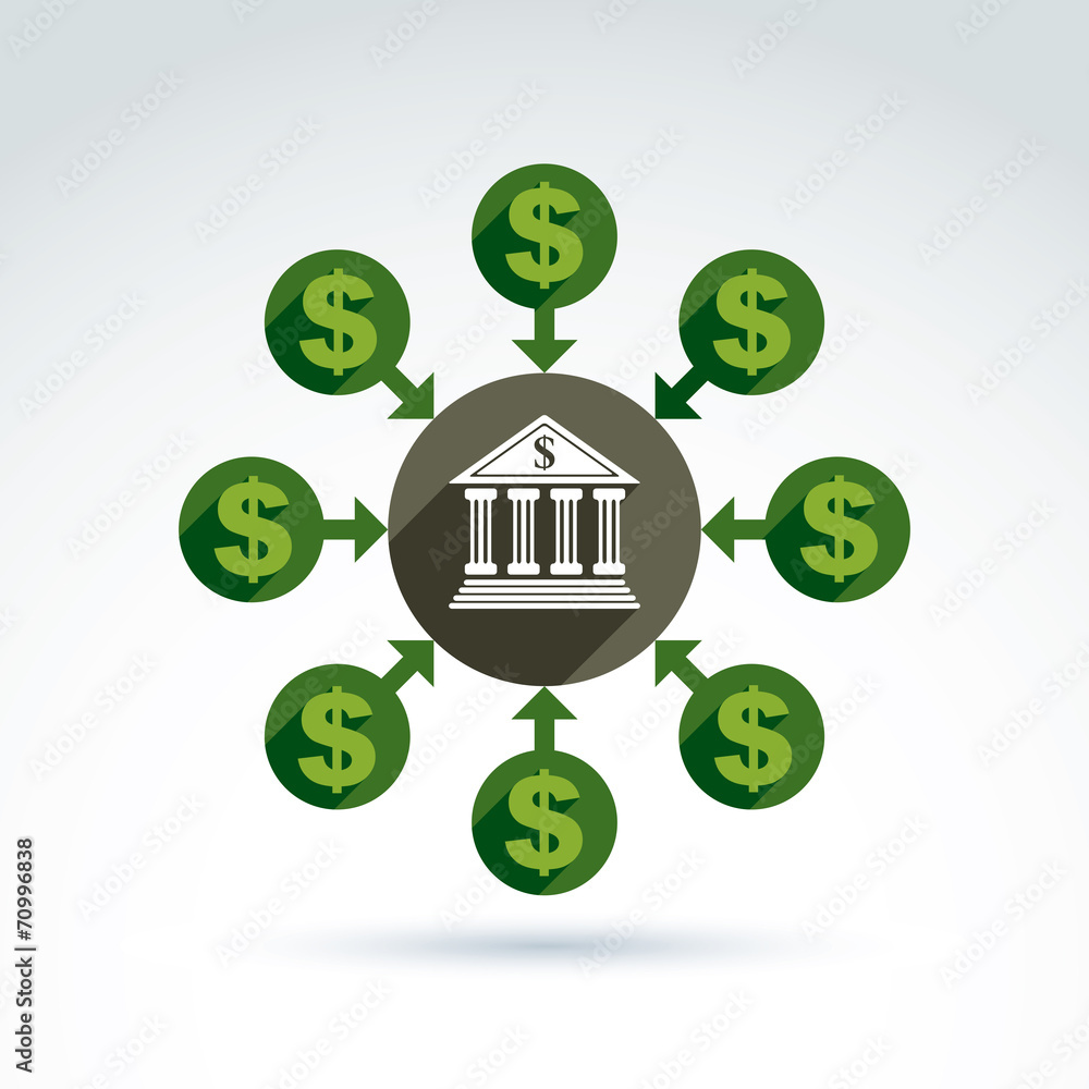 Banking credit and deposit money theme icon, vector conceptual s Banking credit and deposit money theme icon, vector conceptual s