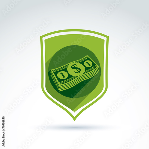Vector shield with a bundle...