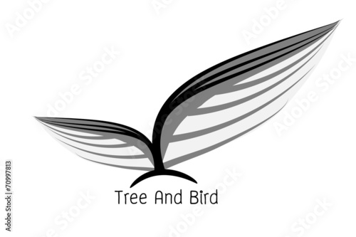 Bird and tree logo