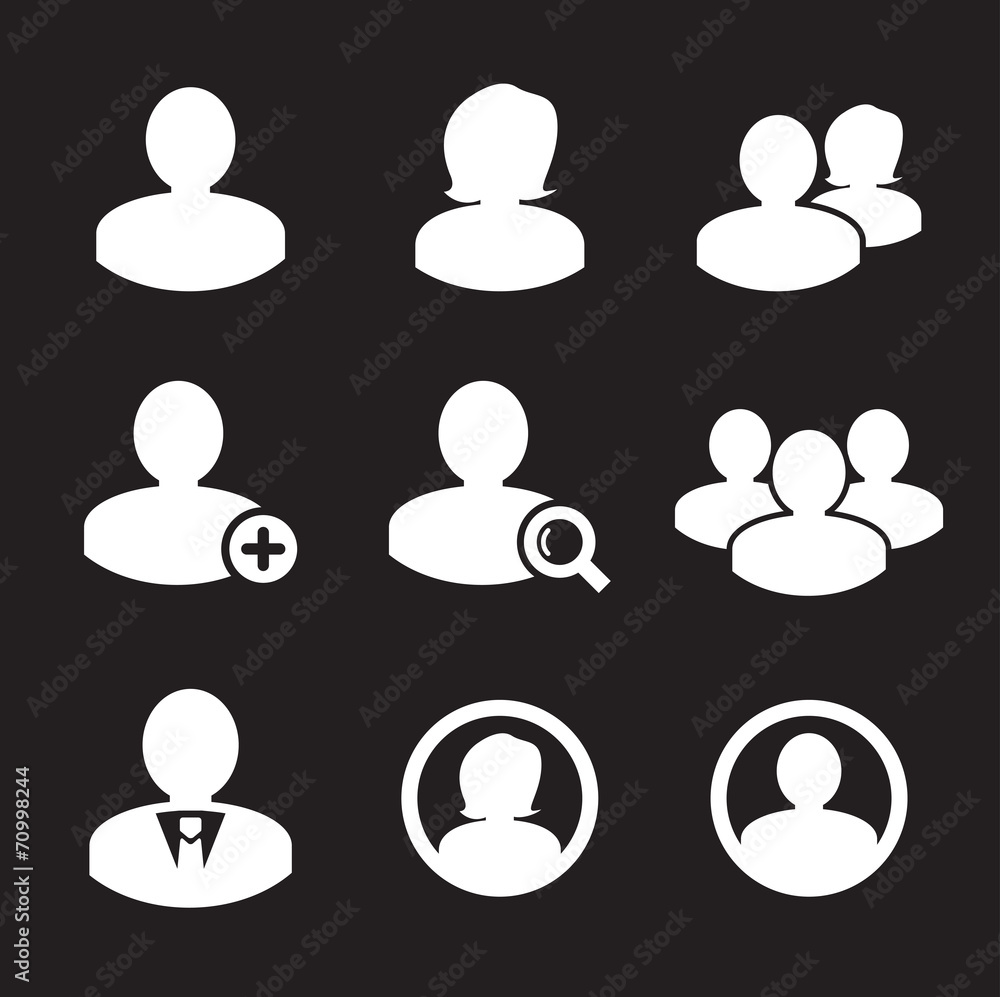 Business persons and user icon Business persons and user icon