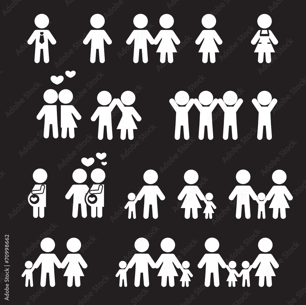 people and family icon people and family icon