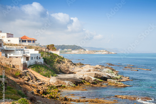 Atlantic Ocean coastal landscape, Gibraltar strait, Morocco
