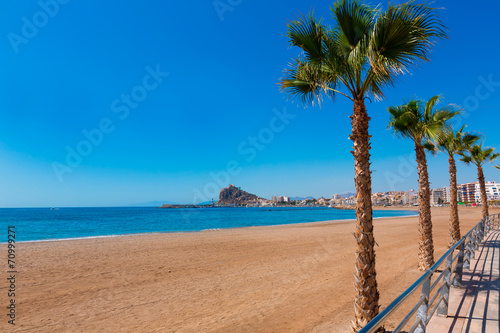 Aguilas Levante beach Murcia in Spain