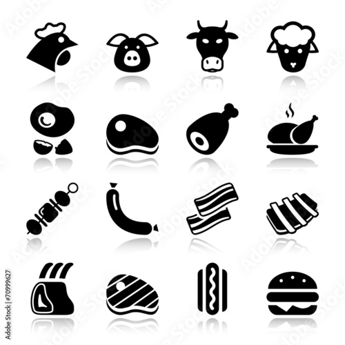 meat black icons reflex