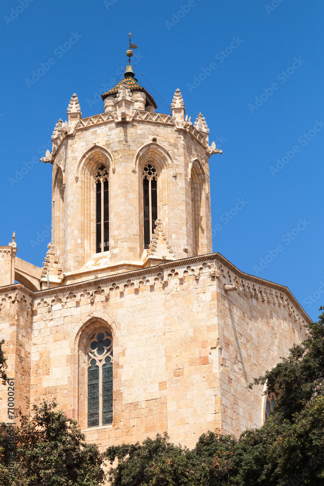 The Cathedral of Tarragona. Catholic church in Catalonia, Spain