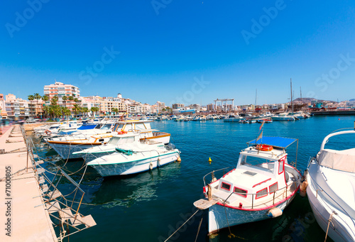 Aguilas port marina village Murcia in Spain