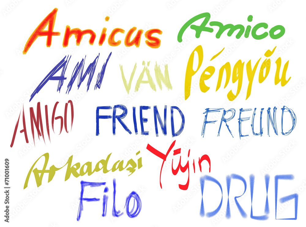 Friends color letters Friends color letters