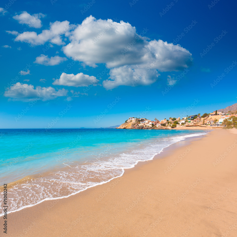 Bolnuevo beach in Mazarron Murcia at Spain Bolnuevo beach in Mazarron Murcia at Spain