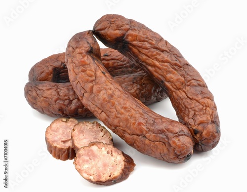 slightly dried sausage