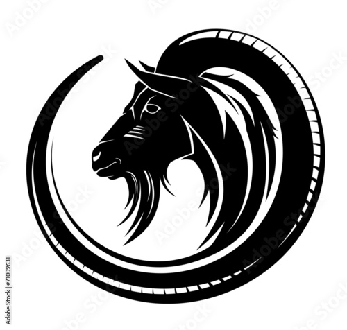 Goat tribal tattoo.