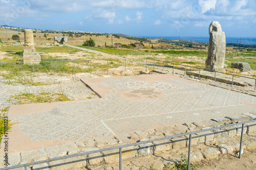 The ancient mosaic photo