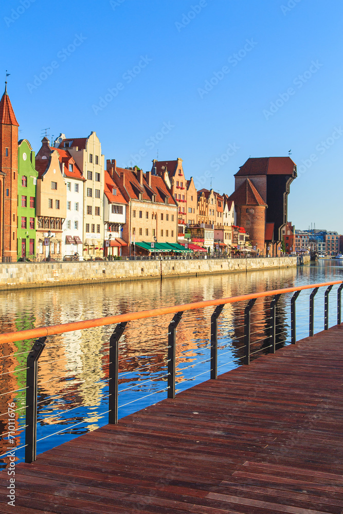 Fototapeta premium Cityscape of Gdansk in Poland