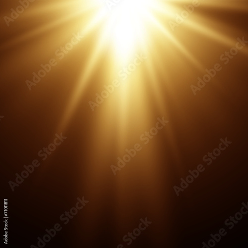 Abstract magic gold light background