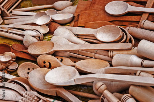 Wooden spoons.