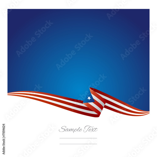 Abstract color background Puerto Rico flag vector