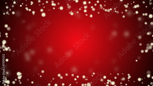 Beautiful red  christmas   background with bubbles